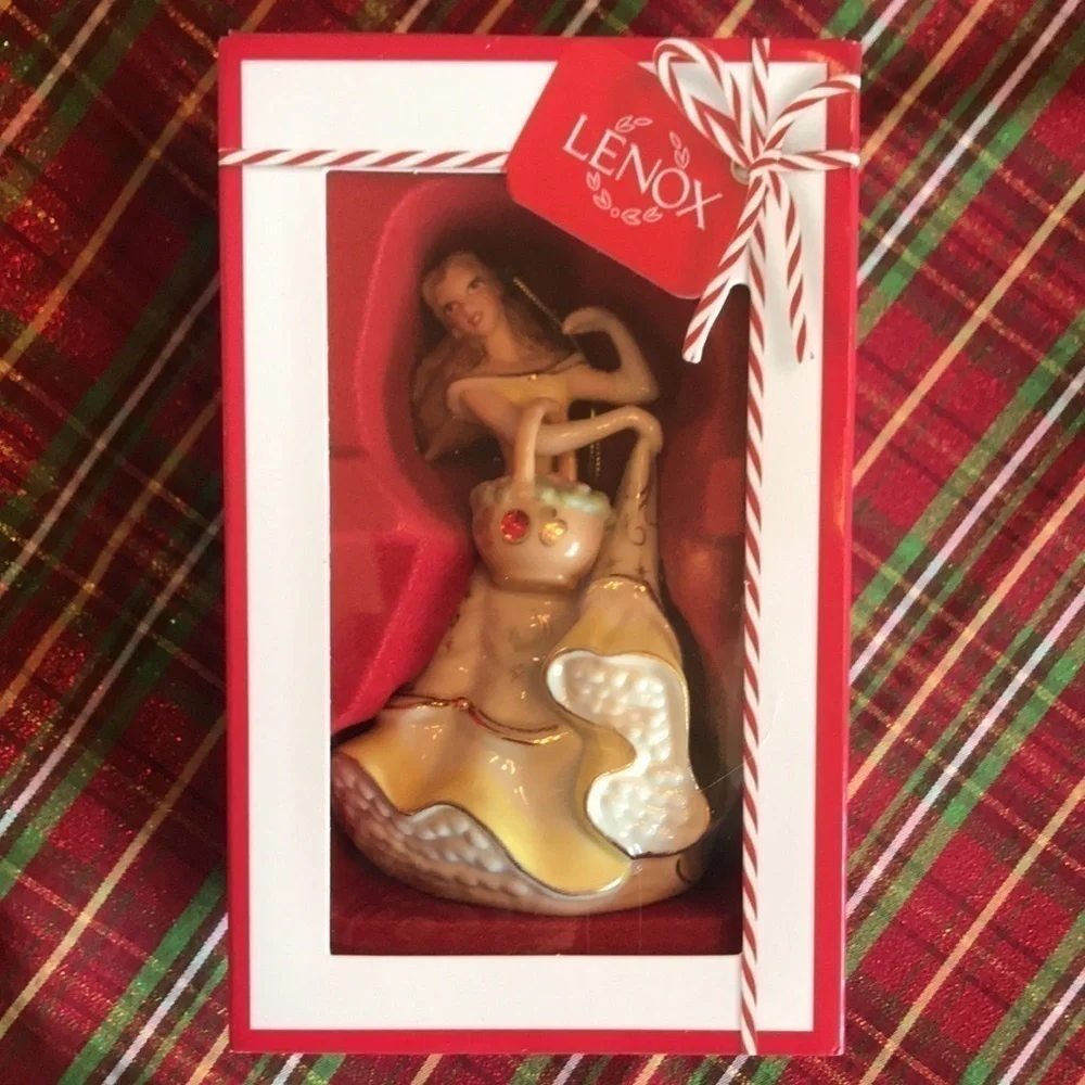 Brand New Lenox Disney Showcase Princess Belle Christmas Tree Ornament